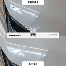 Before and after touch up repair 20